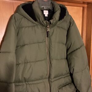 JCrew  Olive Green Parka Coat 3X